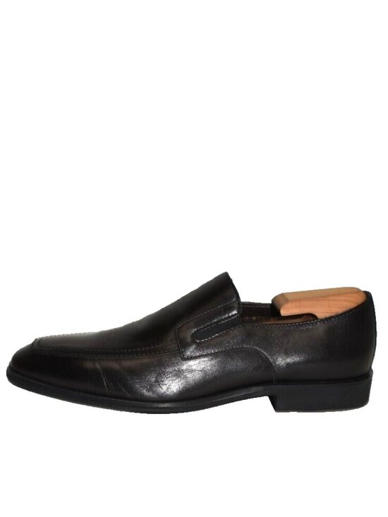 New! Bruno Magli RAGING LEATHER SLIP-ON BLACK LEATHER Loafer Size 9.5 M DD471 main image 4